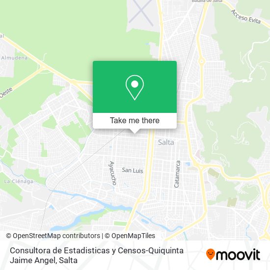 Mapa de Consultora de Estadisticas y Censos-Quiquinta Jaime Angel