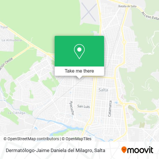 Mapa de Dermatólogo-Jaime Daniela del Milagro