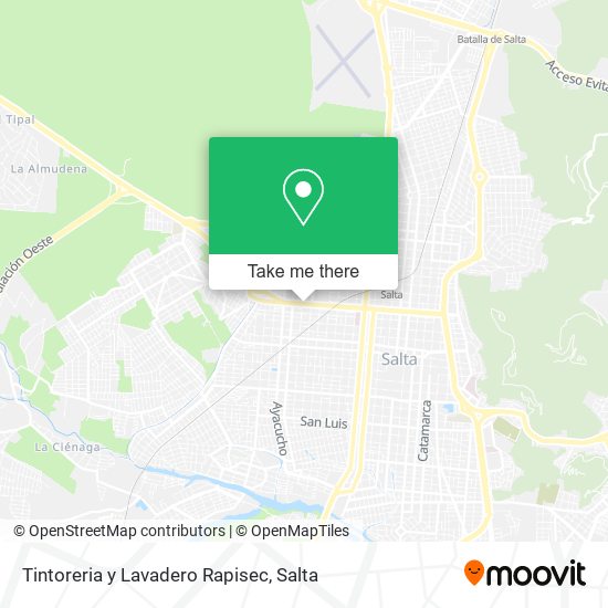 Tintoreria y Lavadero Rapisec map