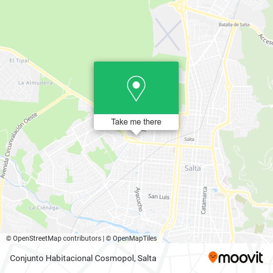 Mapa de Conjunto Habitacional Cosmopol