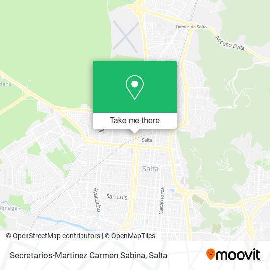 Secretarios-Martinez Carmen Sabina map