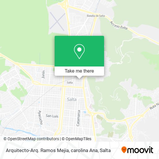 Arquitecto-Arq. Ramos Mejia, carolina Ana map