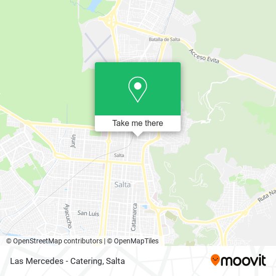 Las Mercedes - Catering map