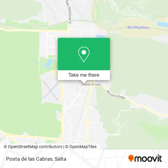 Posta de las Cabras map