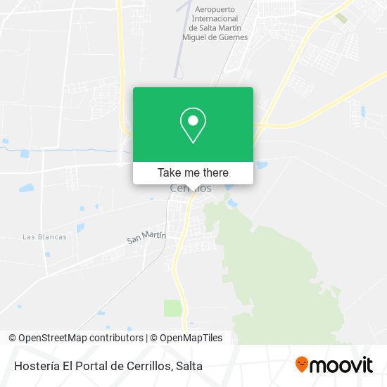 Hostería El Portal de Cerrillos map