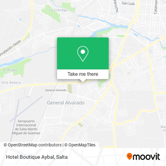 Hotel Boutique Aybal map