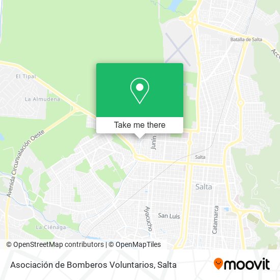 Asociación de Bomberos Voluntarios map