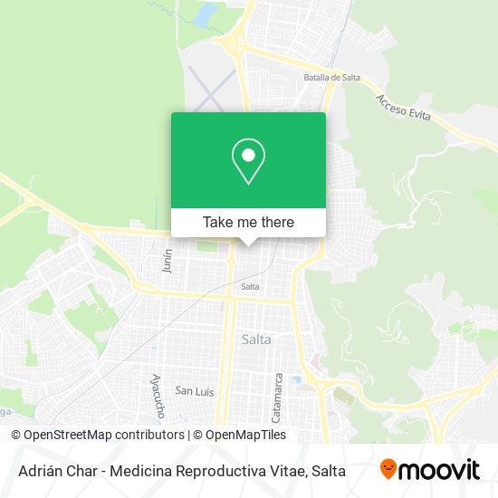 Adrián Char - Medicina Reproductiva Vitae map