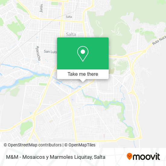 Mapa de M&M - Mosaicos y Marmoles Liquitay