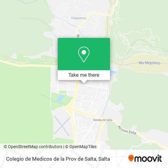 Colegio de Medicos de la Prov de Salta map