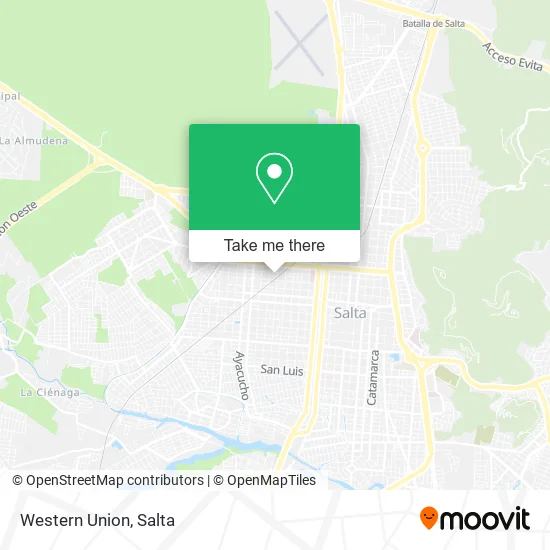 Western Union map
