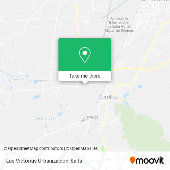 Las Victorias Urbanización map