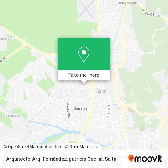 Arquitecto-Arq. Fernández, patricia Cecilia map