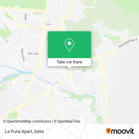 La Puna Apart map