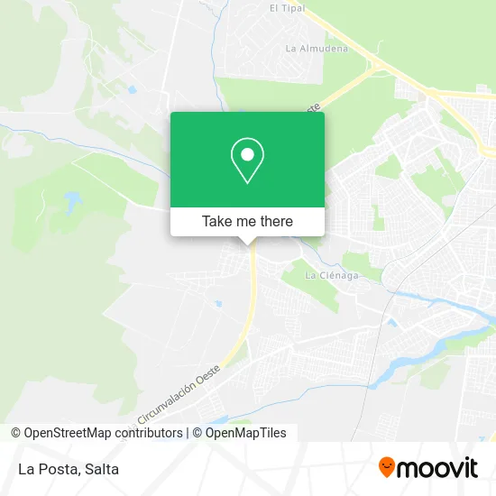La Posta map