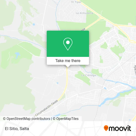 El Sitio map