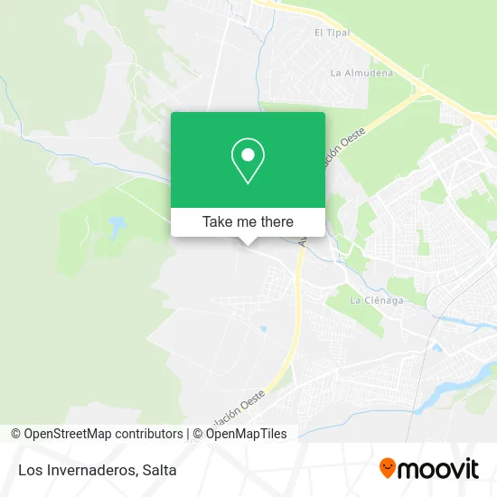 Los Invernaderos map