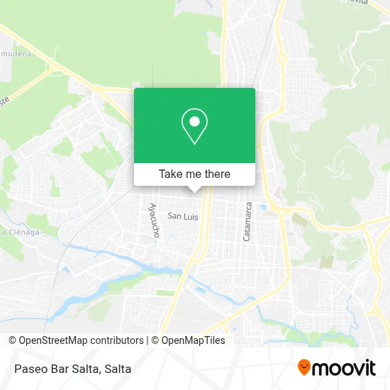 Paseo Bar Salta map