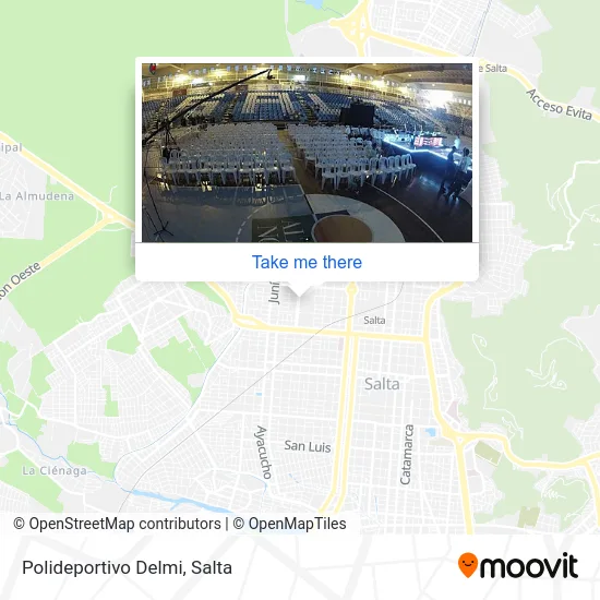 Mapa de Polideportivo Delmi