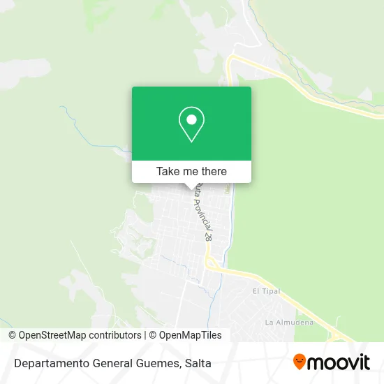Departamento General Guemes map