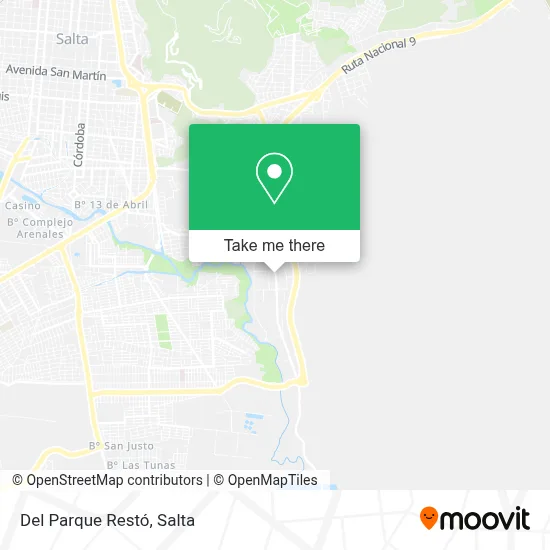 Del Parque Restó map