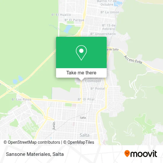 Sansone Materiales map