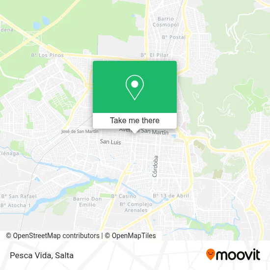 Pesca Vida map