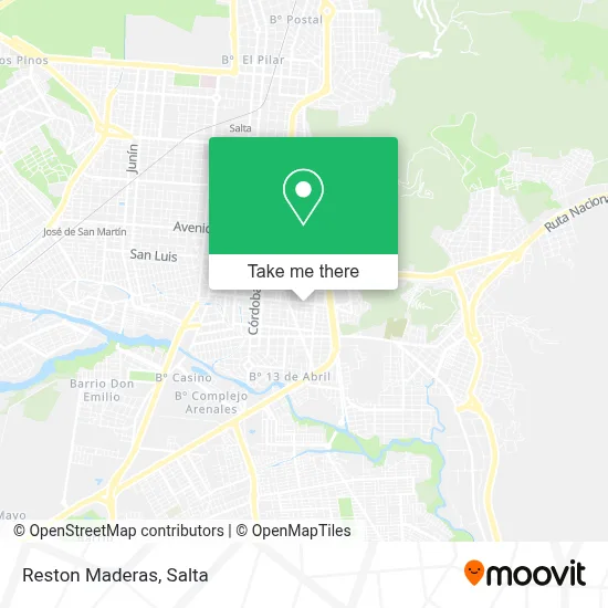 Reston Maderas map
