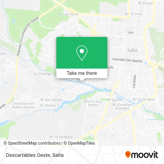 Descartables Oeste map