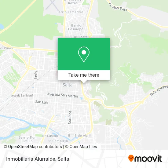 Inmobiliaria Alurralde map