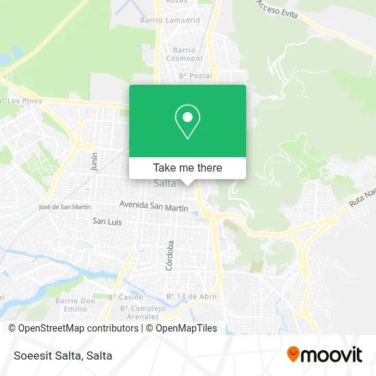 Soeesit Salta map