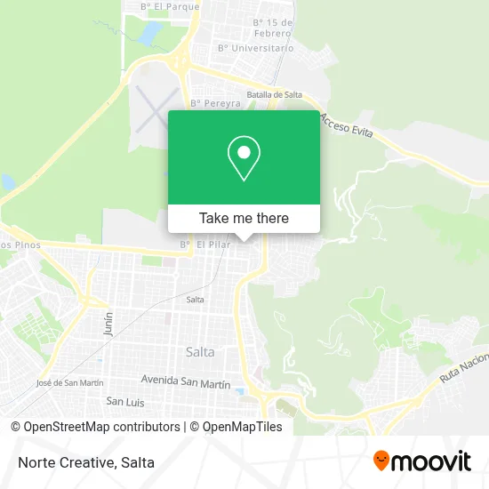 Norte Creative map