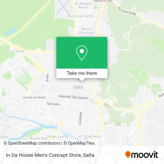 In Da House Men's Concept Store map
