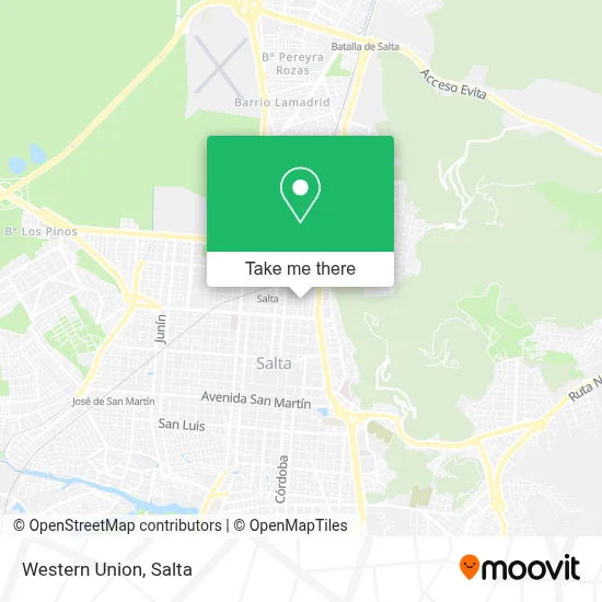 Western Union map