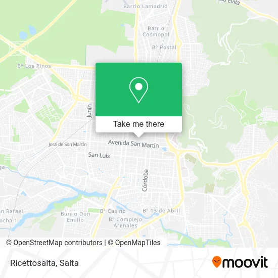 Ricettosalta map