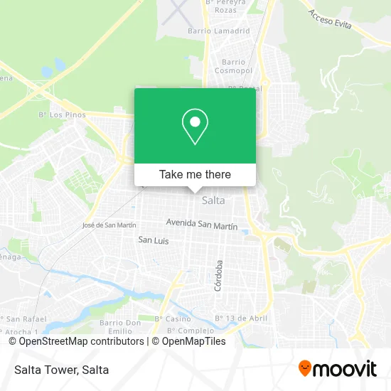 Salta Tower map