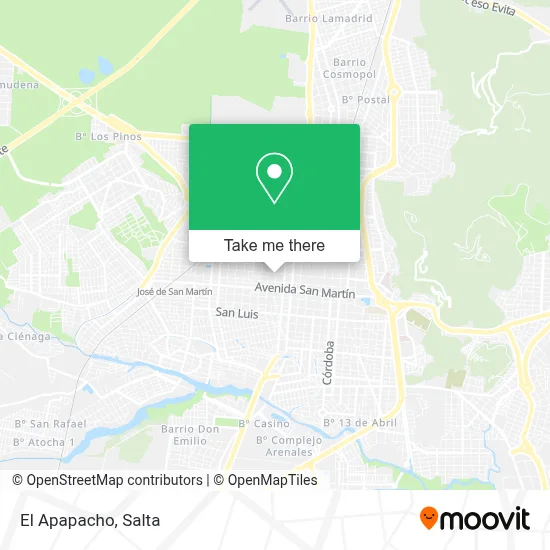 El Apapacho map