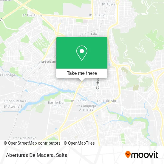 Aberturas De Madera map