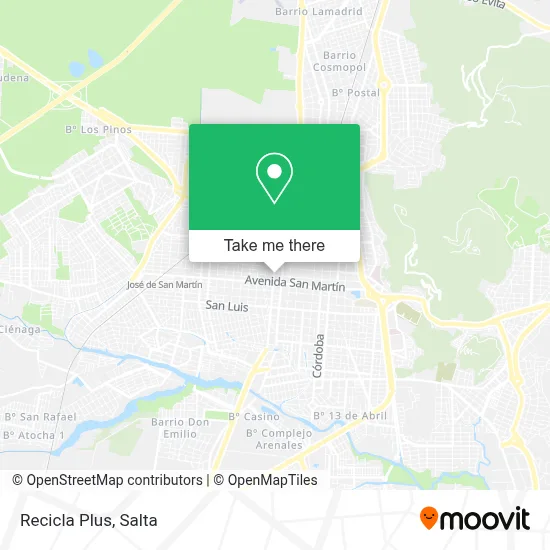 Recicla Plus map