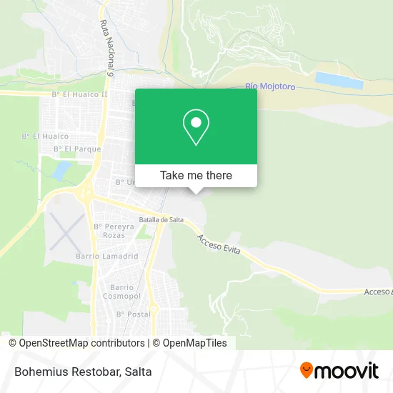 Bohemius Restobar map