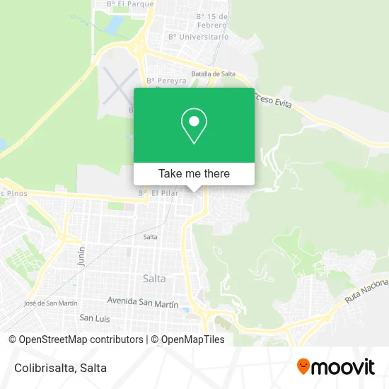 Colibrisalta map