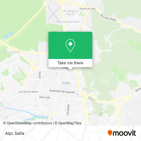 Alpi map