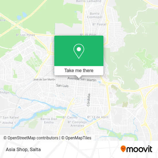 Asia Shop map