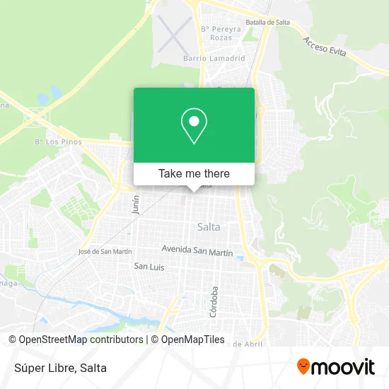 Súper Libre map