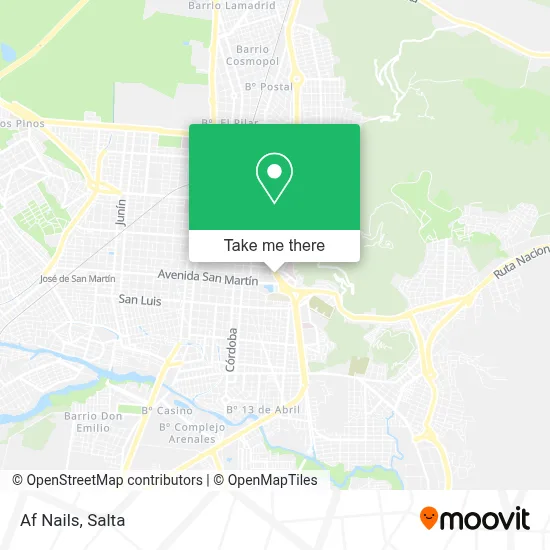 Af Nails map