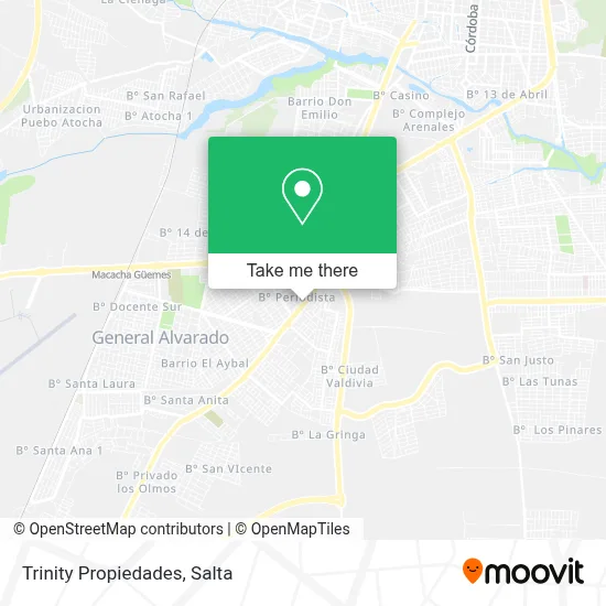 Trinity Propiedades map