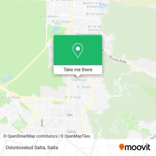 Odontosalud Salta map