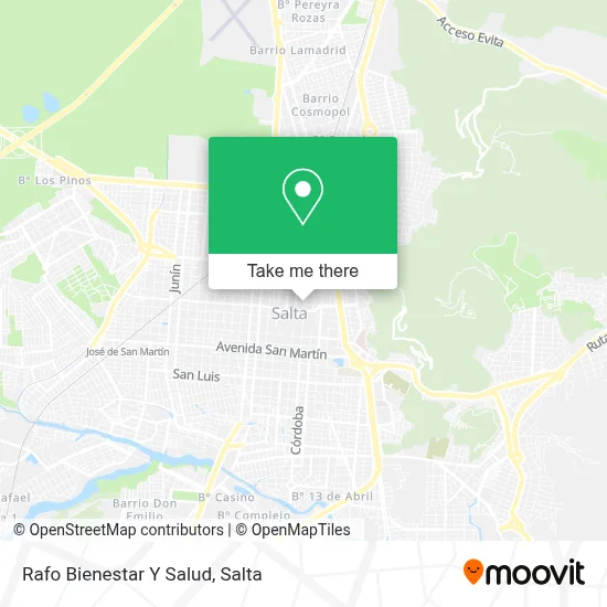 Rafo Bienestar Y Salud map