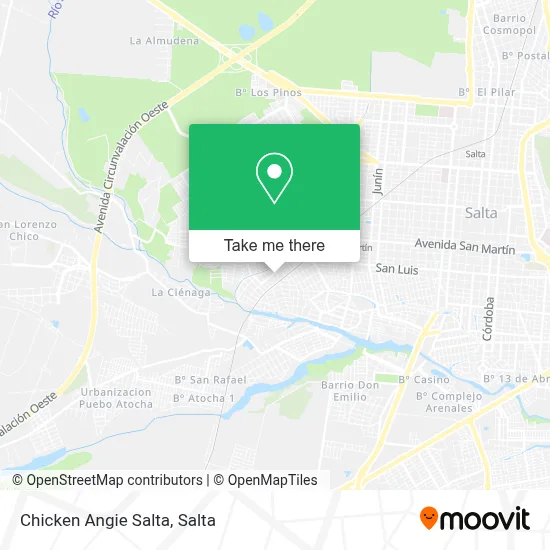 Chicken Angie Salta map