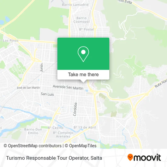 Turismo Responsable Tour Operator map
